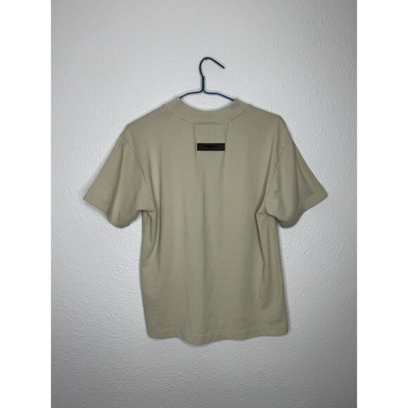 Fear Of God Essentials Short Sleeve T-Shirt Women’s Medium Beige Tan Embroidered - Picture 6 of 16